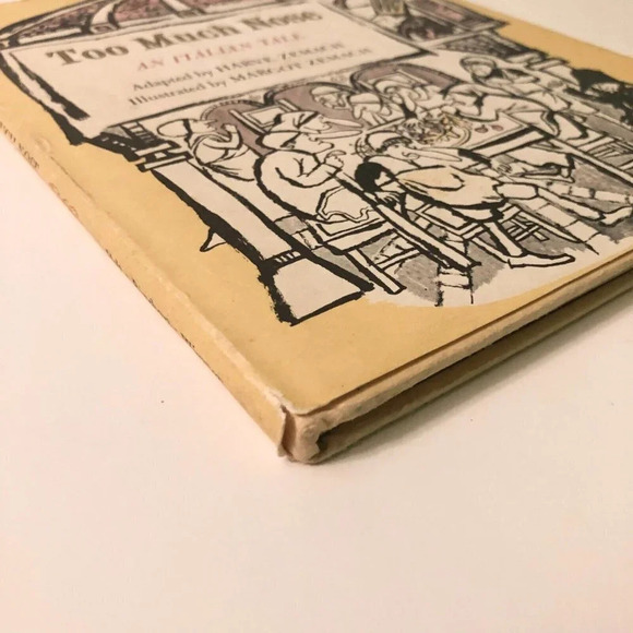 Vintage 1967 Too Much Nose An Italian Tale Harve Zemach Hardcover DJ - Picture 5 of 16